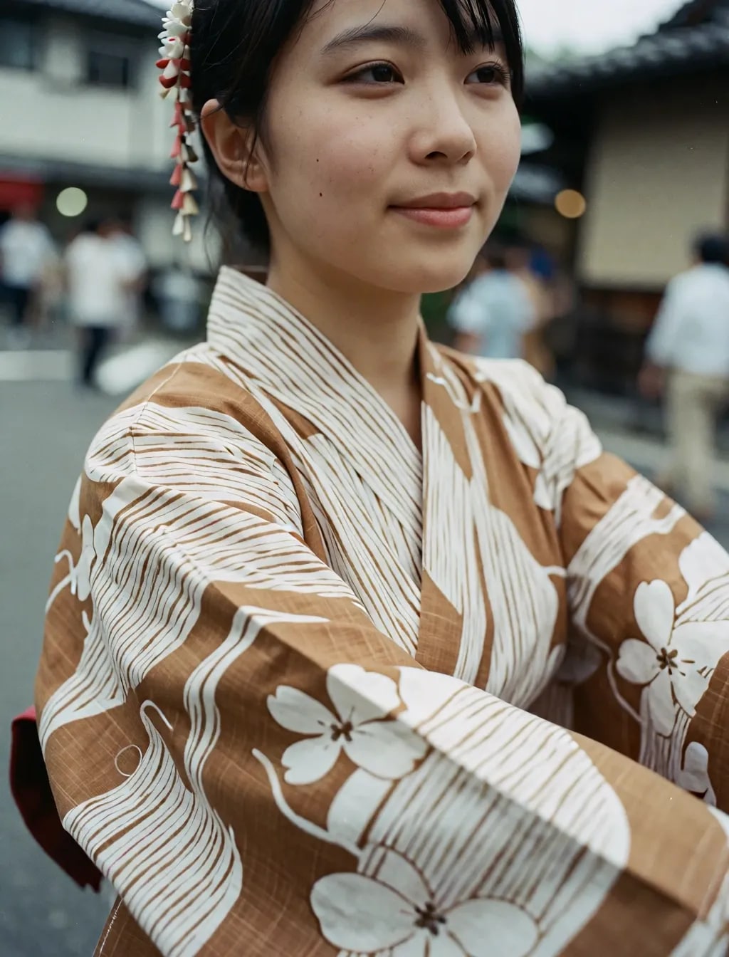 普通の子の浴衣