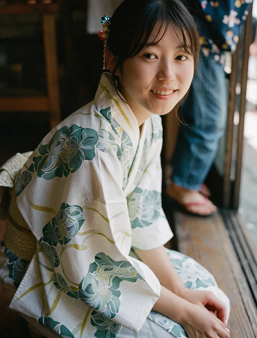普通の子の浴衣