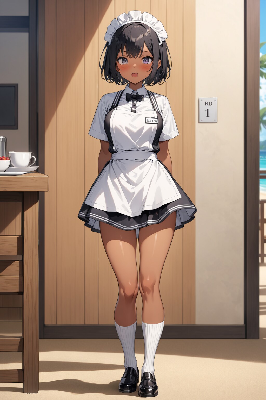 海辺のレストランで出会った可愛いウェイトレスさんたち