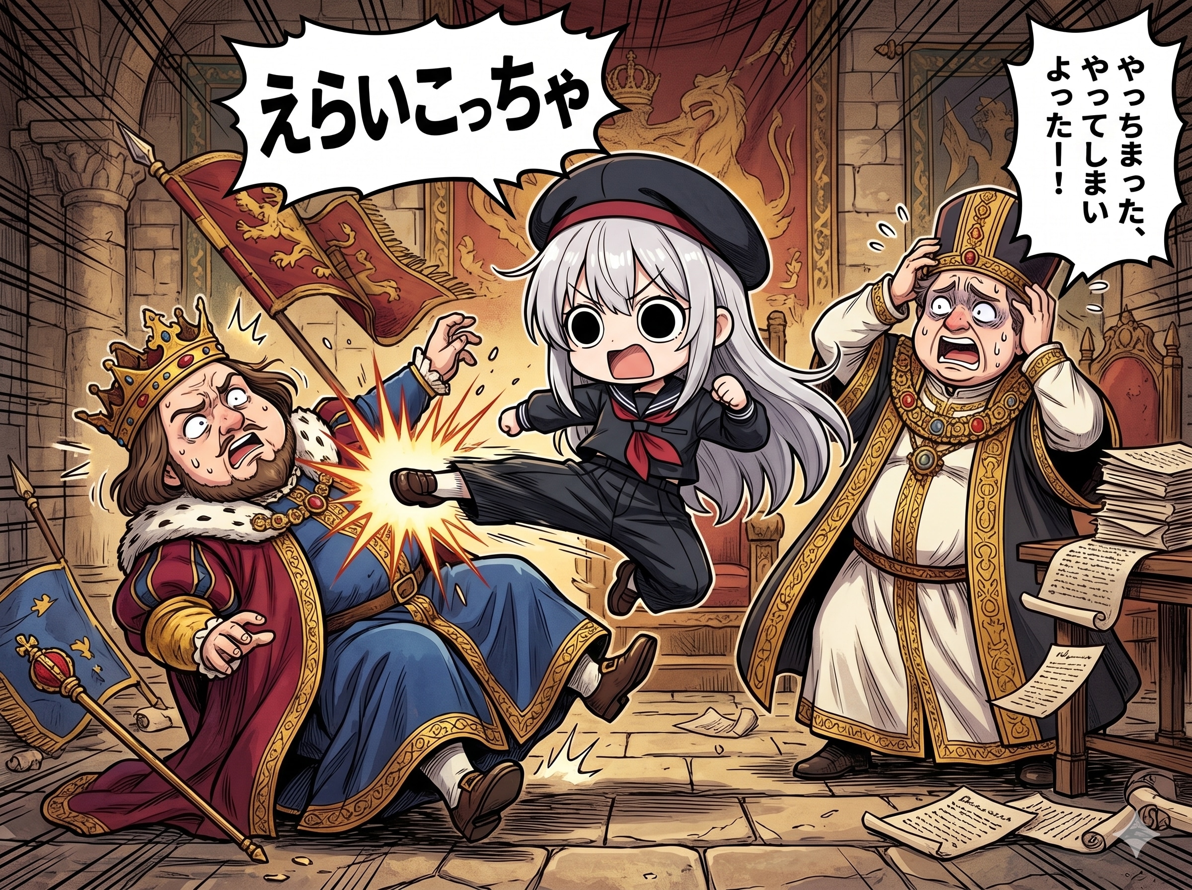王様をやってしまいよったえらいこっちゃ嬢 | の人気AIイラスト・グラビア