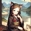 AIイラストモナリザ討伐依頼～猫耳着物美女Mona Lisa～ 7枚目