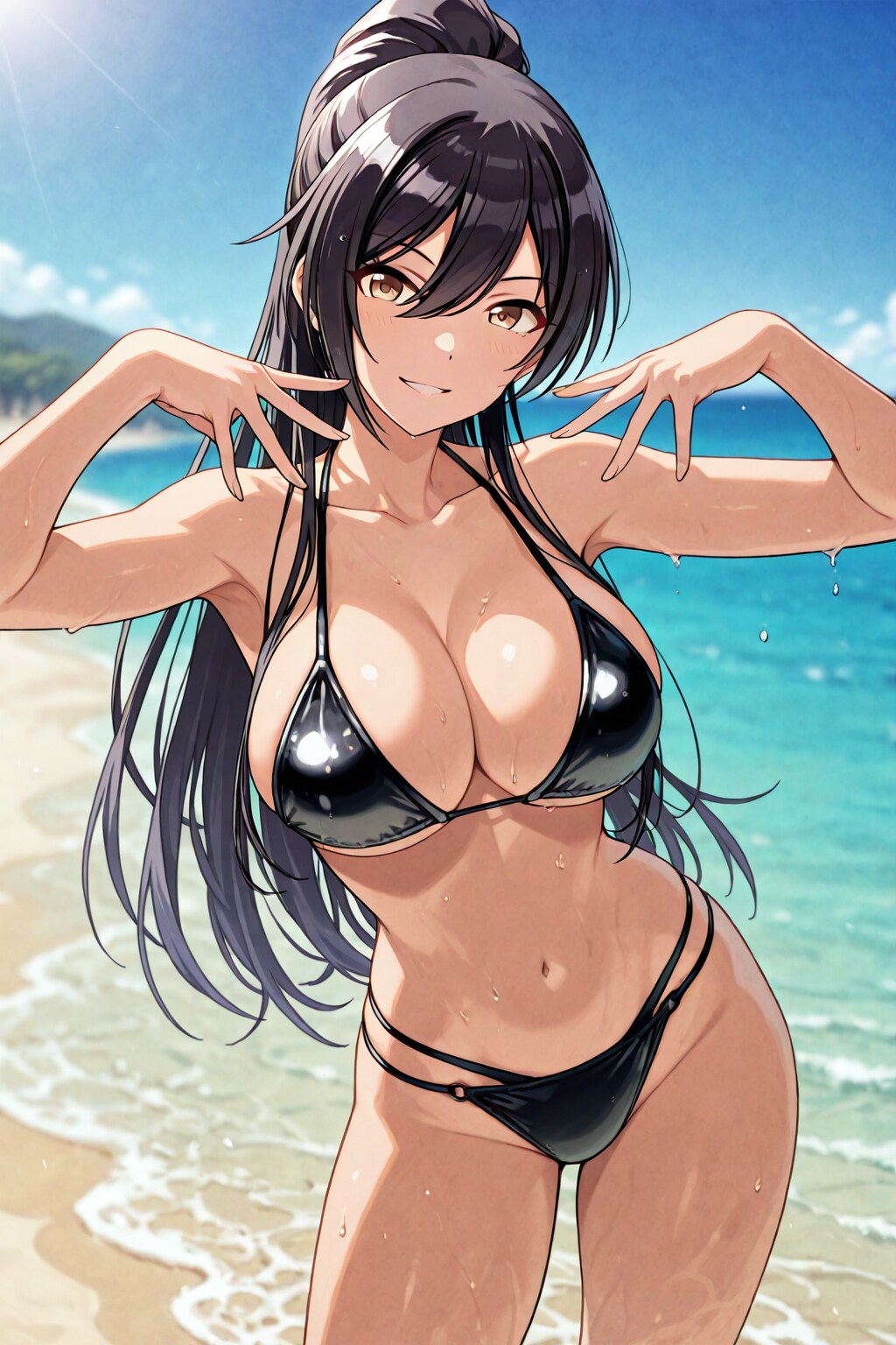 クールポニーテールビューティー白瀬咲耶👙🏖️❤️