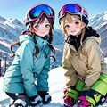 スキー場に来た仲良し姉妹 3枚目