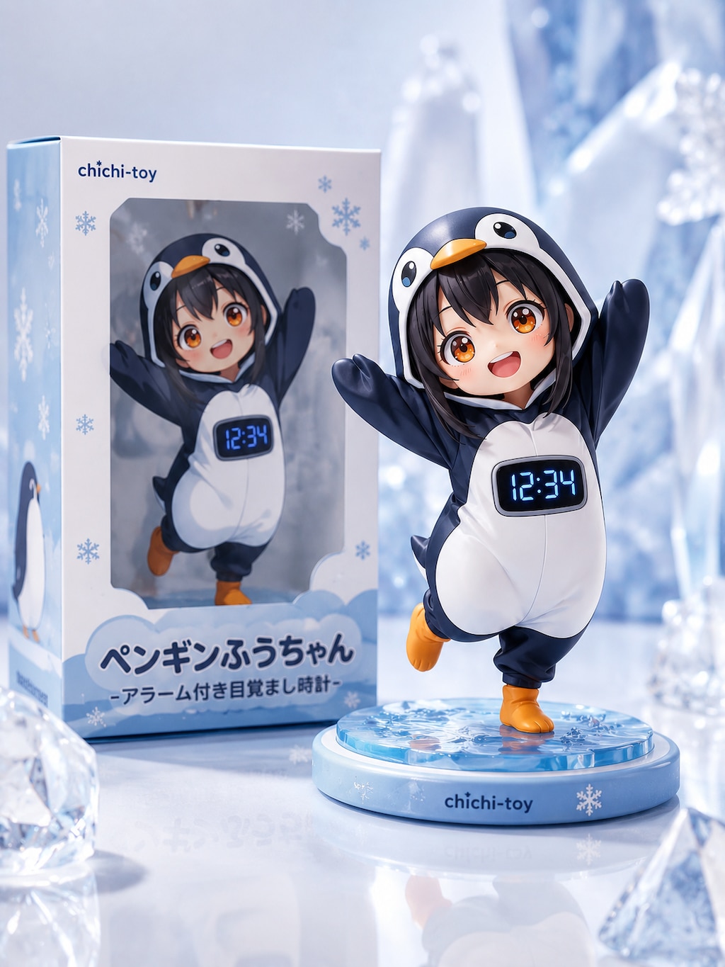 ペンギンふうちゃん🐧 -アラーム付き目覚まし時計-