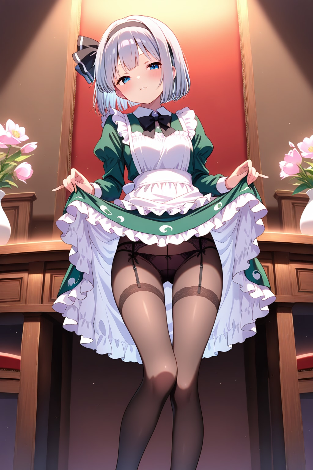 メイド妖夢とお辞儀