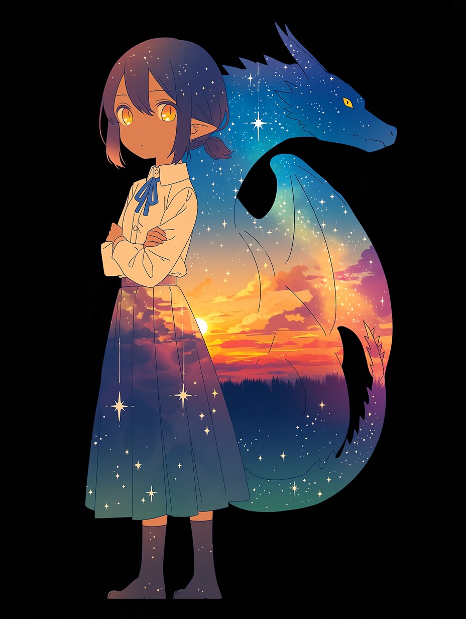 夕暮れ時だけ「本質」が見えてしまう子。 | の人気AIイラスト・グラビア
