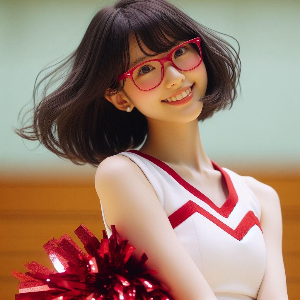 眼鏡女子 楓のチア部