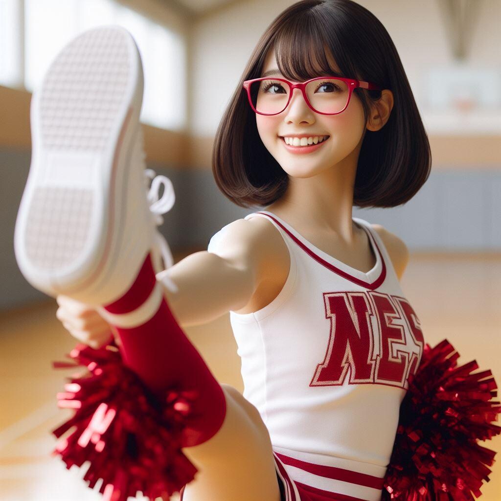 眼鏡女子 楓のチア部