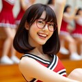 眼鏡女子 楓のチア部 3枚目