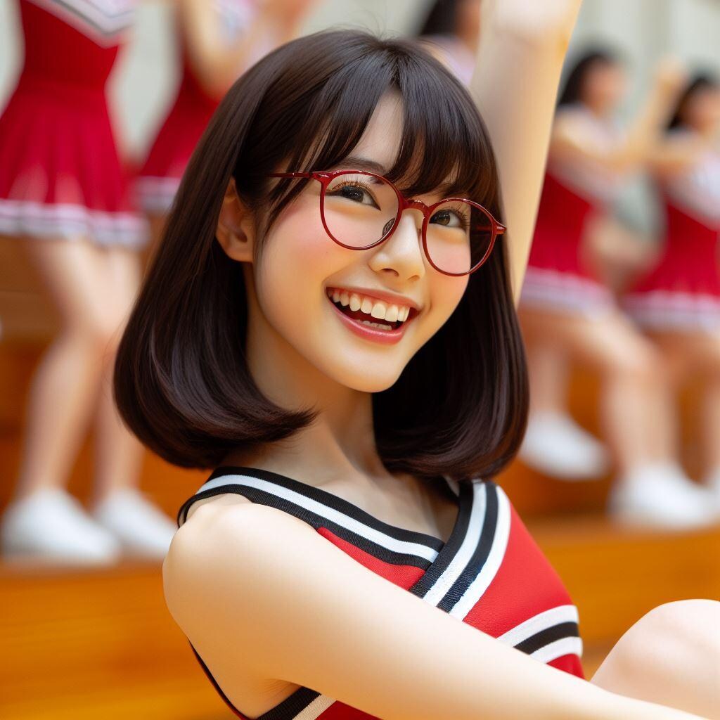 眼鏡女子 楓のチア部
