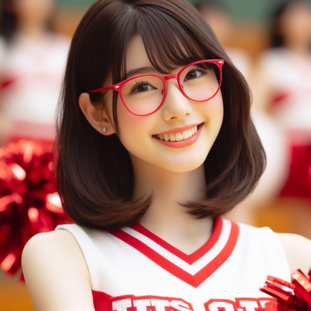 眼鏡女子 楓のチア部