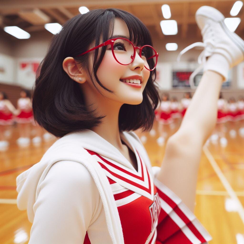 眼鏡女子 楓のチア部