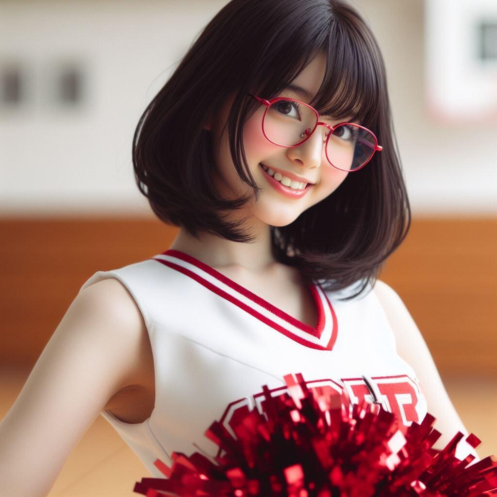 眼鏡女子 楓のチア部