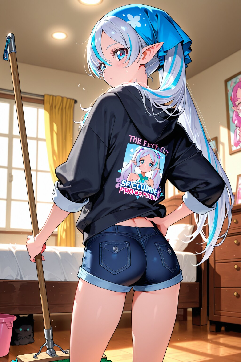 年末の大掃除エルフ🧹 | の人気AIイラスト・グラビア