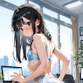 水色の下着の貧乳OL その13 5枚目