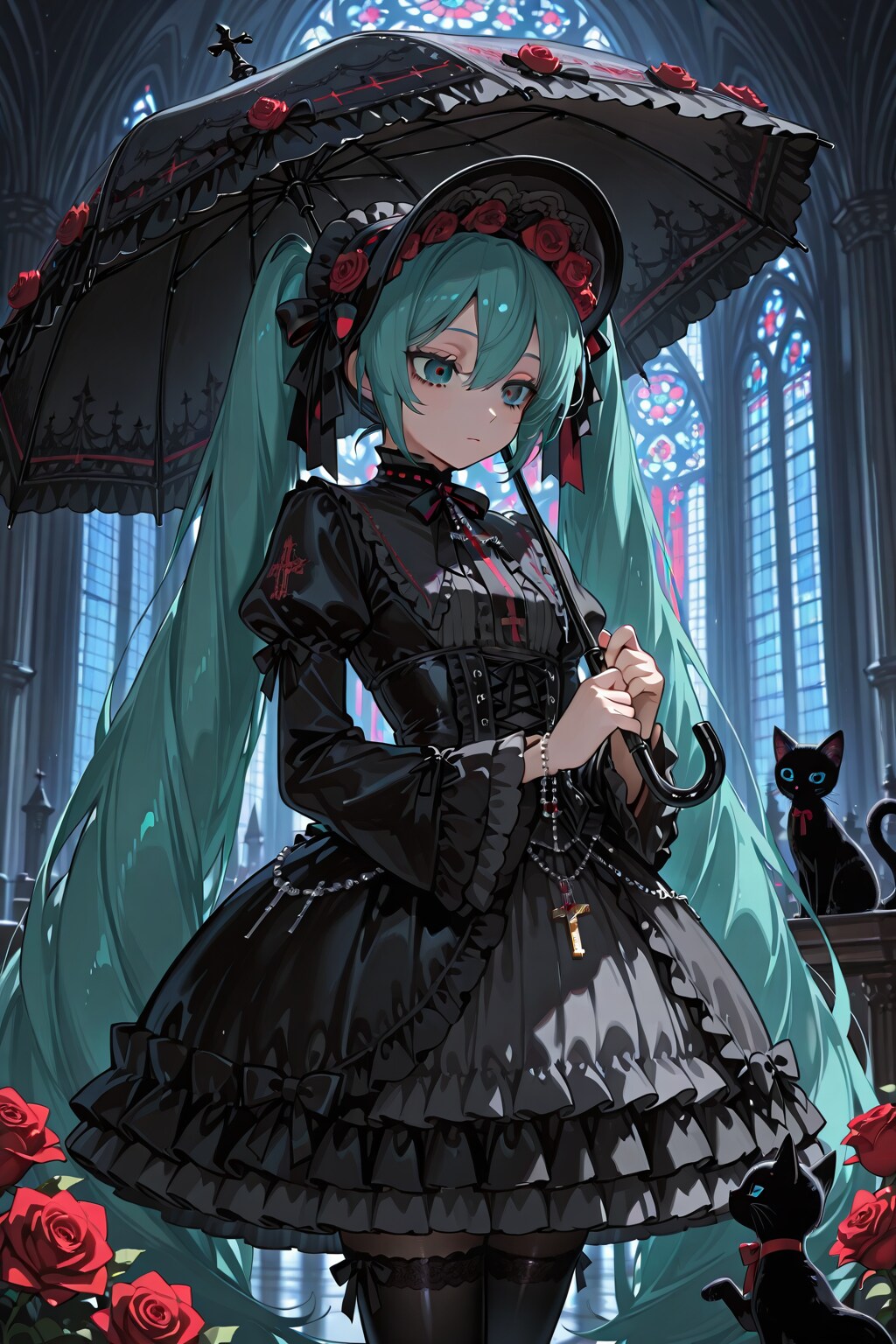 ECHIDNA 初音ミク　ゴスロリ カウボーイショット