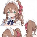 名無しキャラ　緑目茶髪ちゃん 6枚目