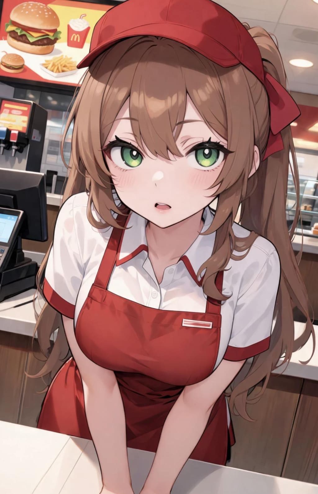 名無しキャラ　緑目茶髪ちゃん