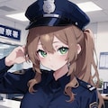 名無しキャラ　緑目茶髪ちゃん 5枚目
