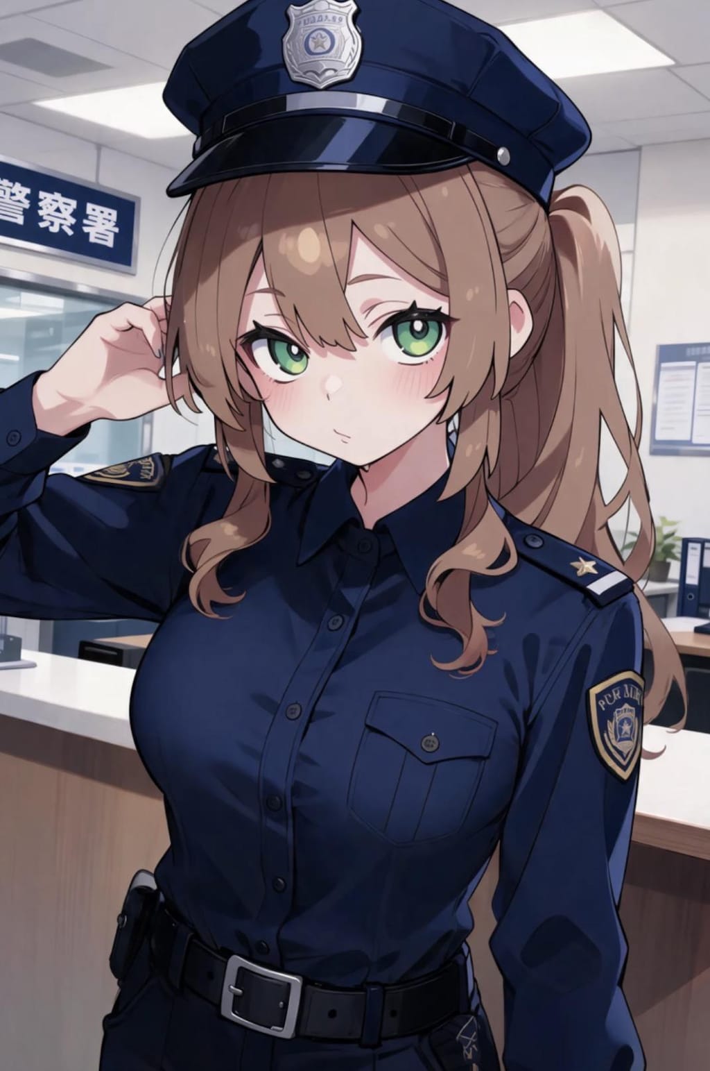 名無しキャラ　緑目茶髪ちゃん