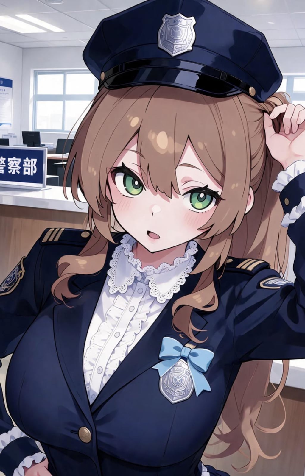 名無しキャラ　緑目茶髪ちゃん