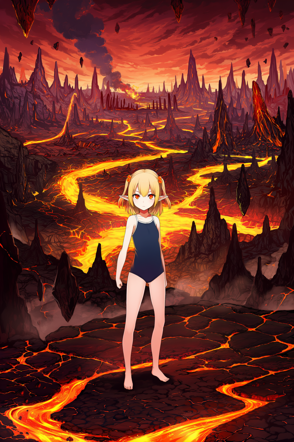 スク水地獄のエルフさん