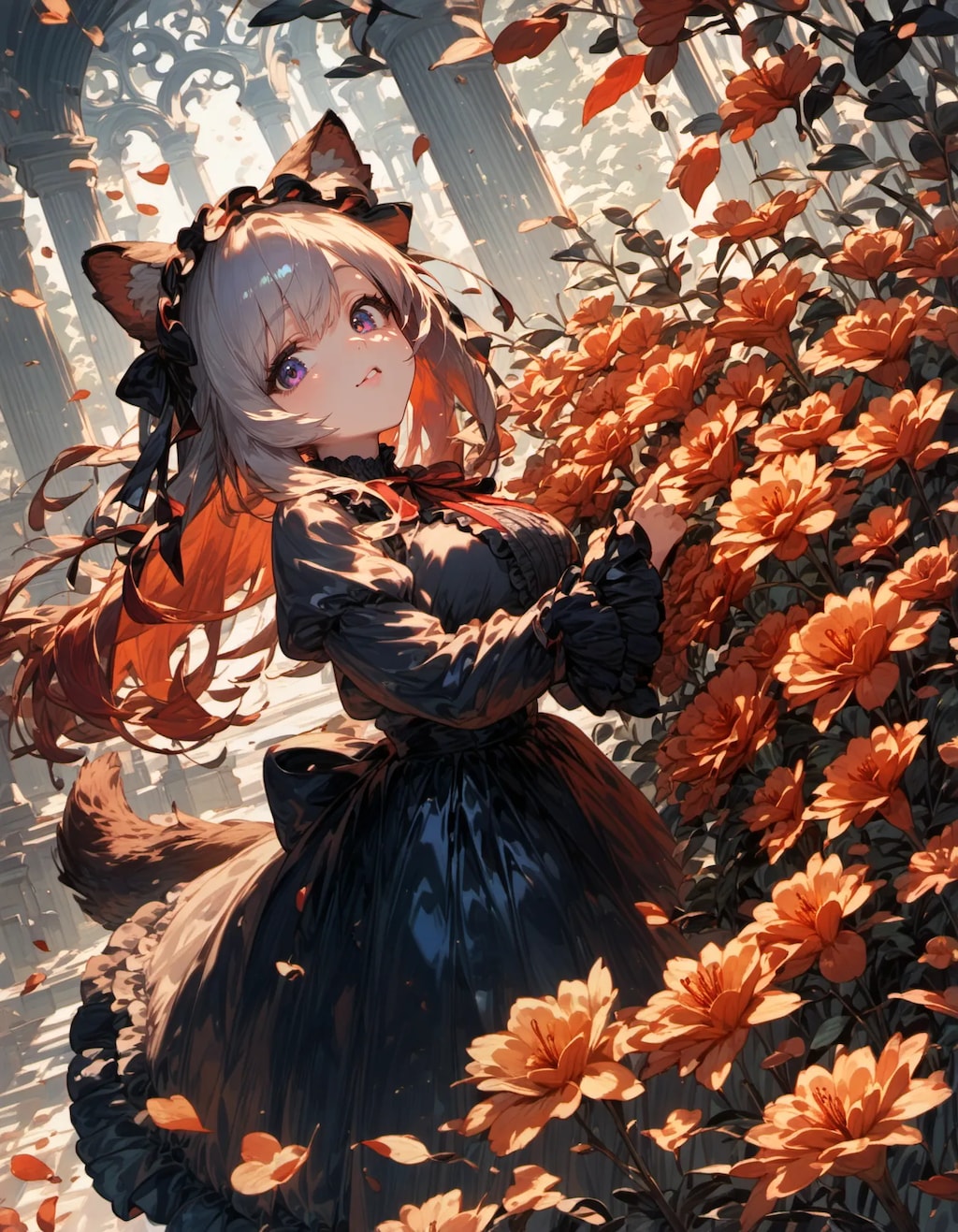 Foxfire Among Autumn Blossoms