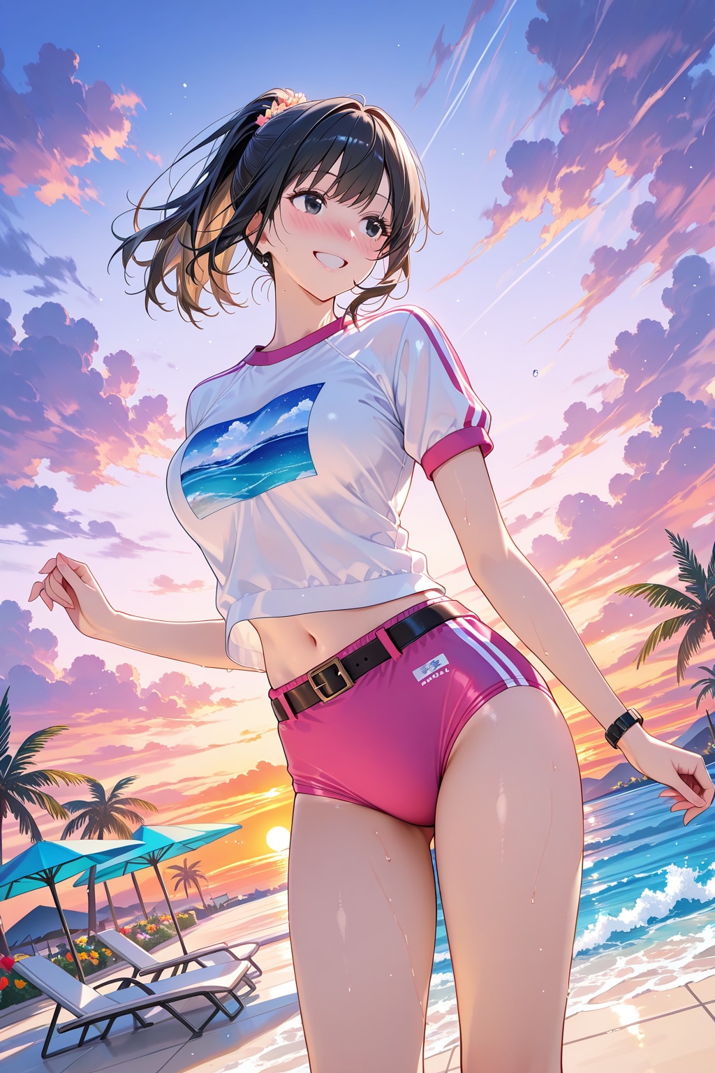 これなら街も歩けるね♡　ベルト・ブルマで視線を独り占めしちゃうお姉さん