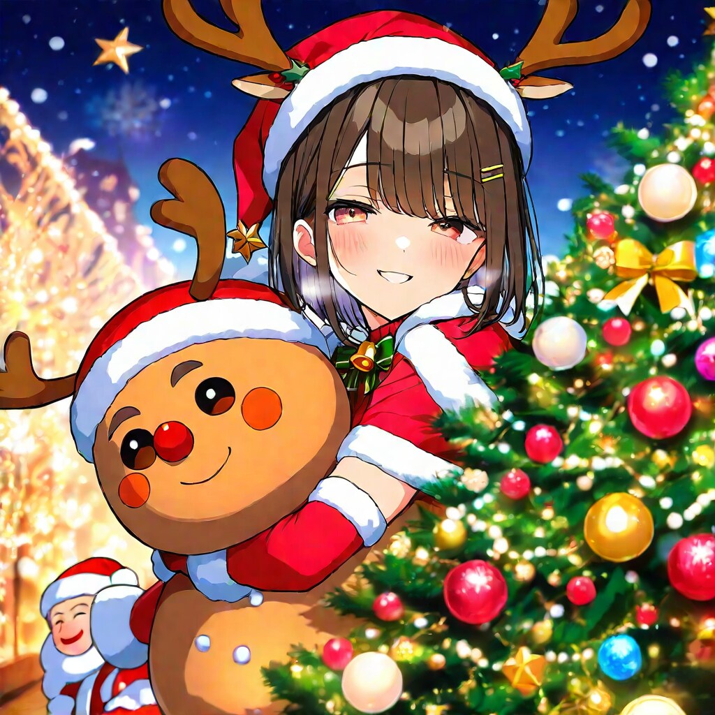 ちちぷいサンタちゃん | の人気AIイラスト・グラビア