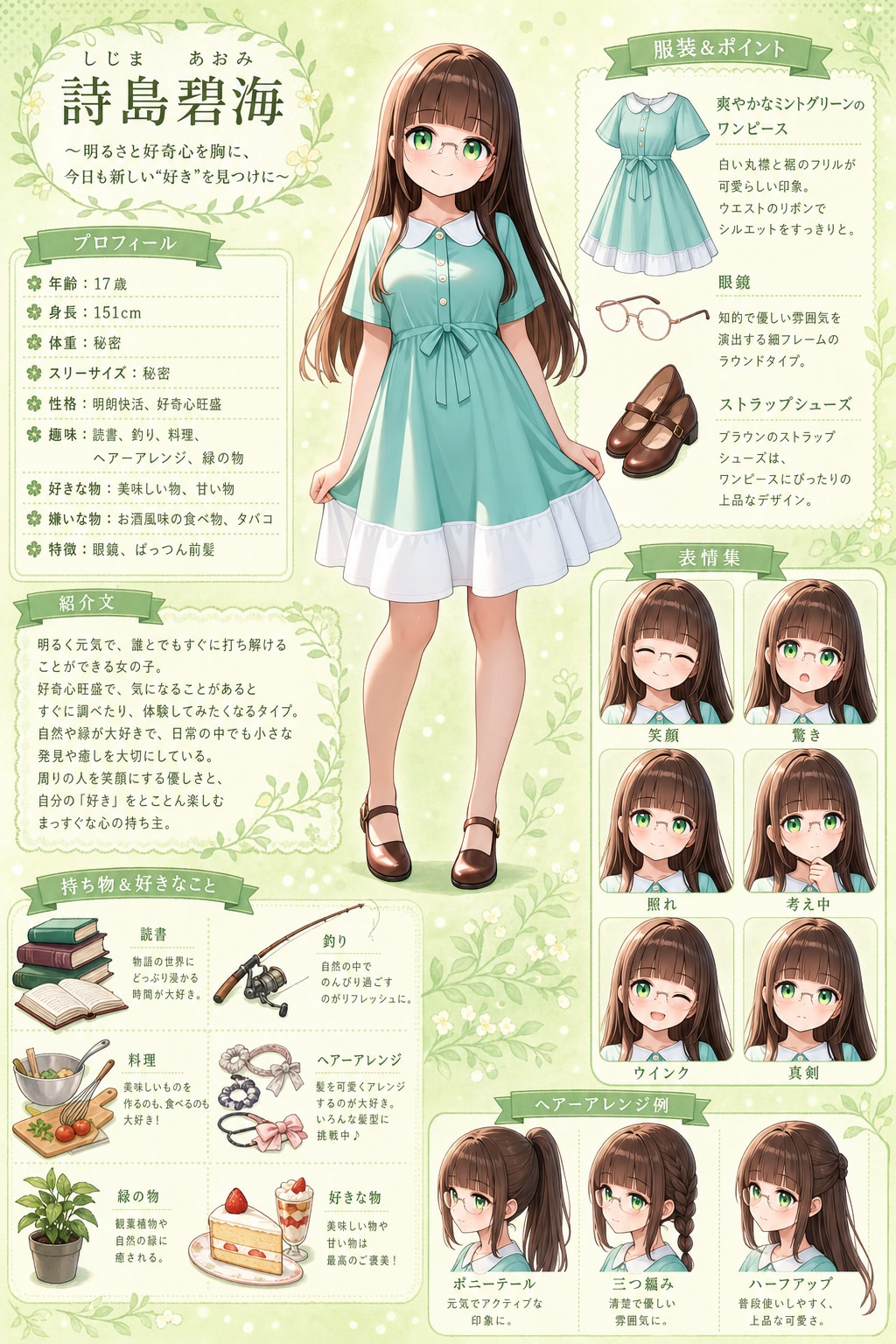 うちのこキャラクターシート