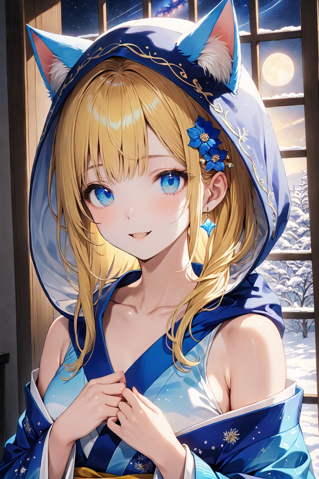 小鳥花陽葵(猫耳和フード) | の人気AIイラスト・グラビア