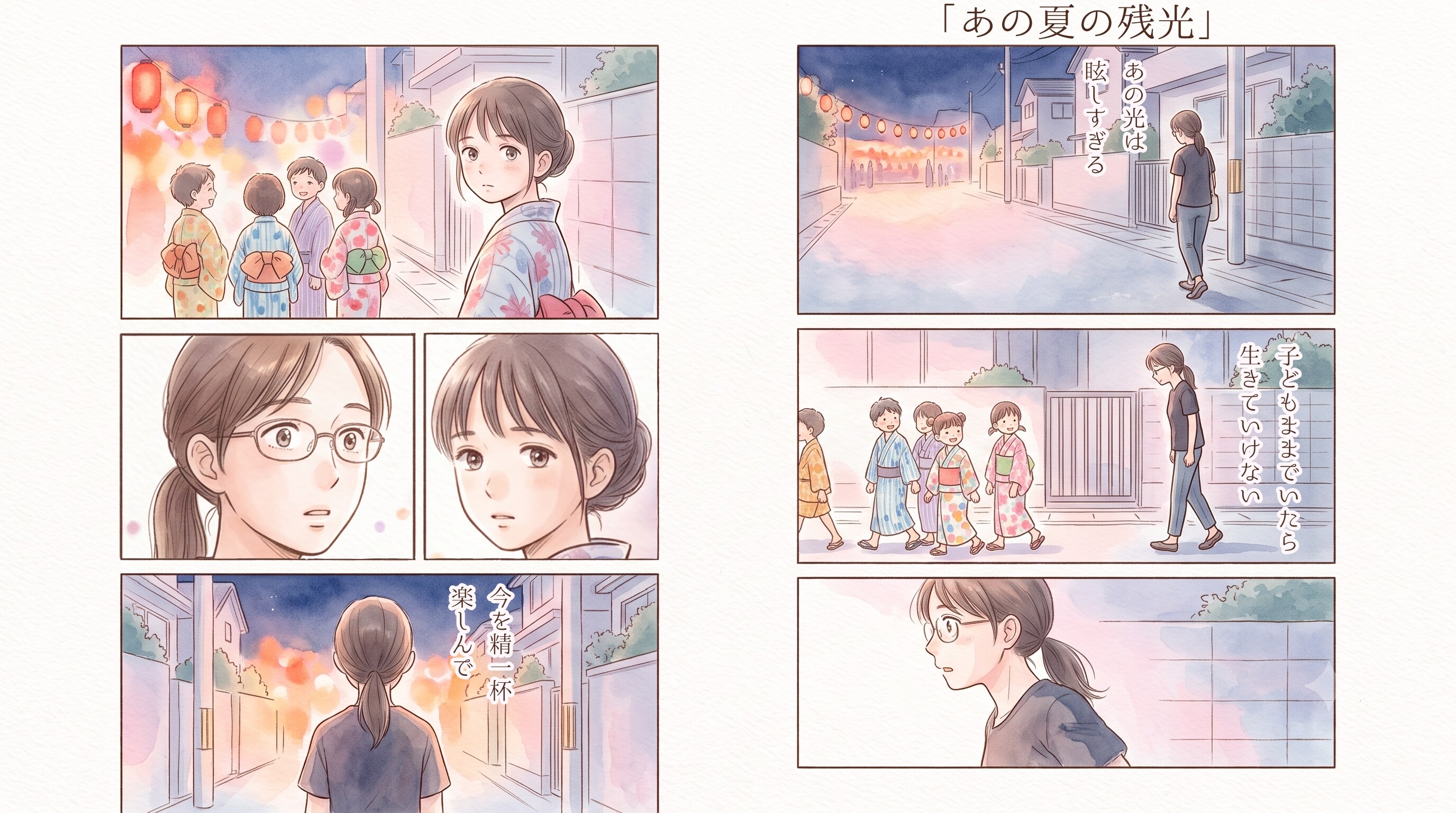 あの夏の残光　★AI併用作品★