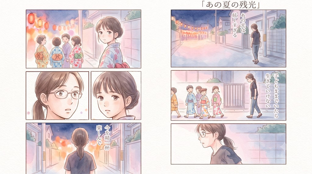 #019 あの夏の残光　★AI併用作品★