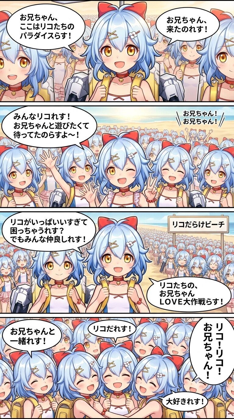 リコちゃんになっちゃった司令官とリコちゃん達のコミック#∞4