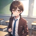 委員長ちゃんとこのお兄ちゃんも眼鏡三つ編み 2枚目