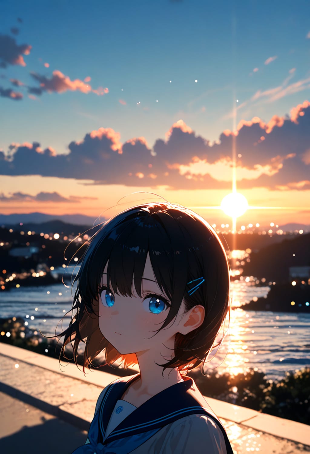 ポートレート(光と影)(cinematic lighting)(33)