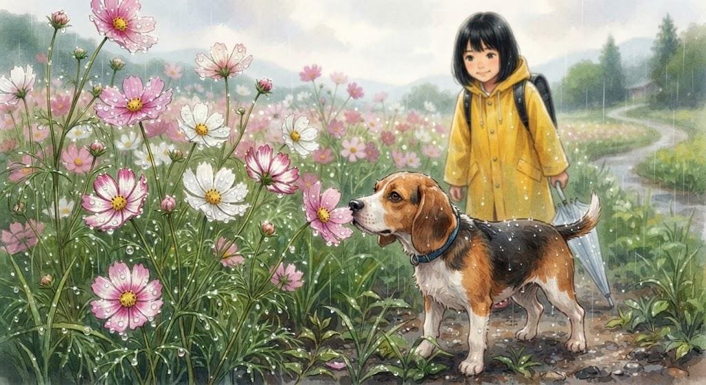 雨上がりの散歩