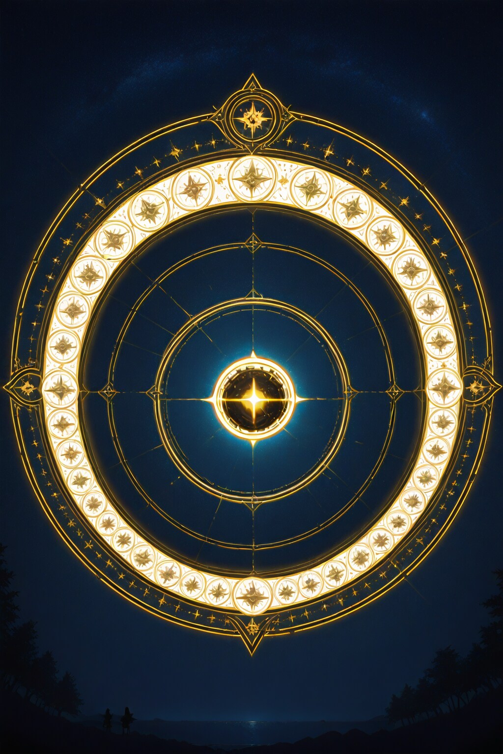 夜空に煌めく金玉