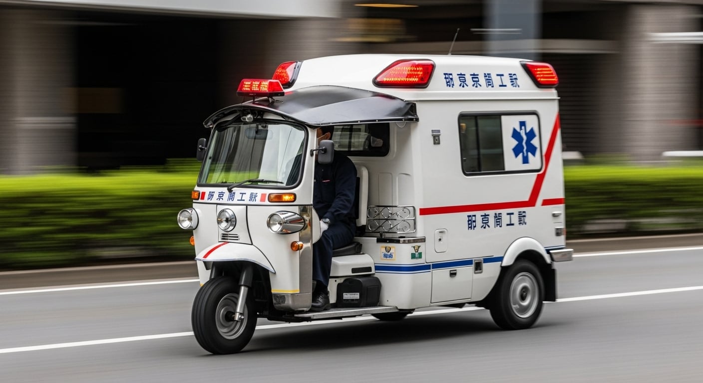 オート三輪救急車 | の人気AIイラスト・グラビア