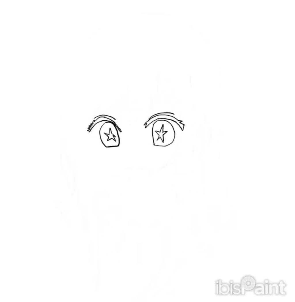 推しの子　星野アイ　クリスタ　線画から着色まで