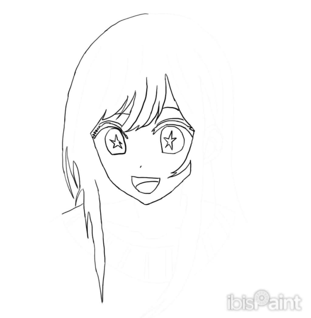 推しの子　星野アイ　クリスタ　線画から着色まで