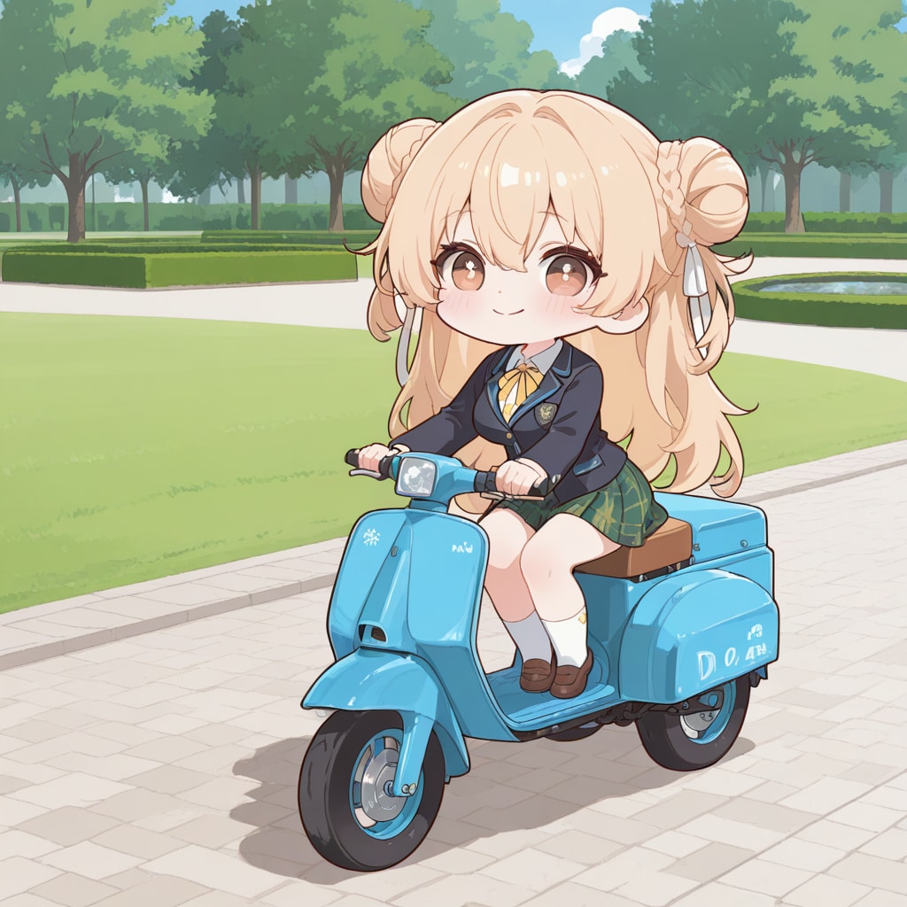 芝生の上で側転