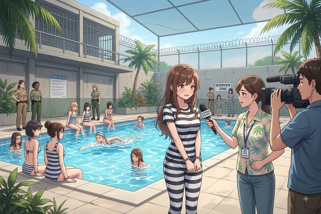 桐島さん、常夏の刑務所体験取材