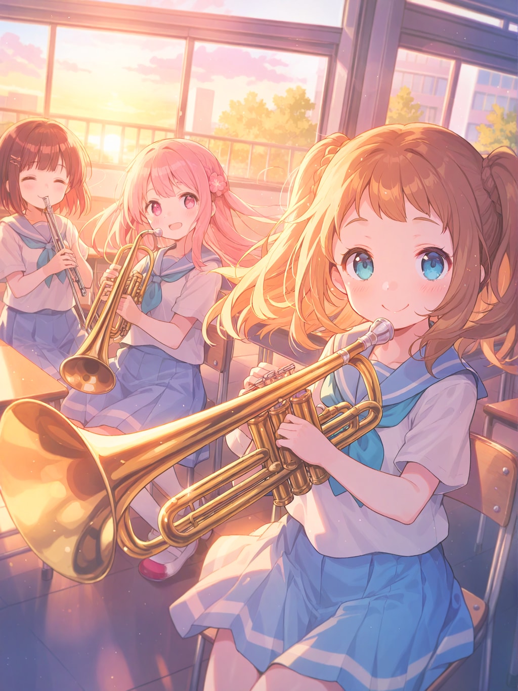 夕焼けの三重奏