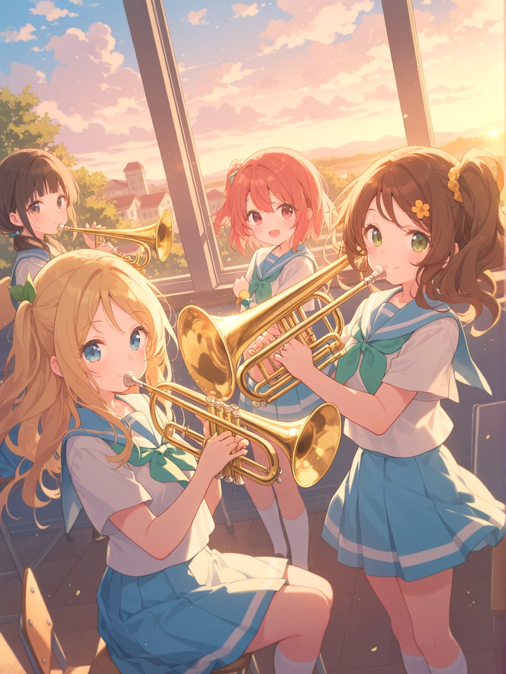 夕焼けの三重奏