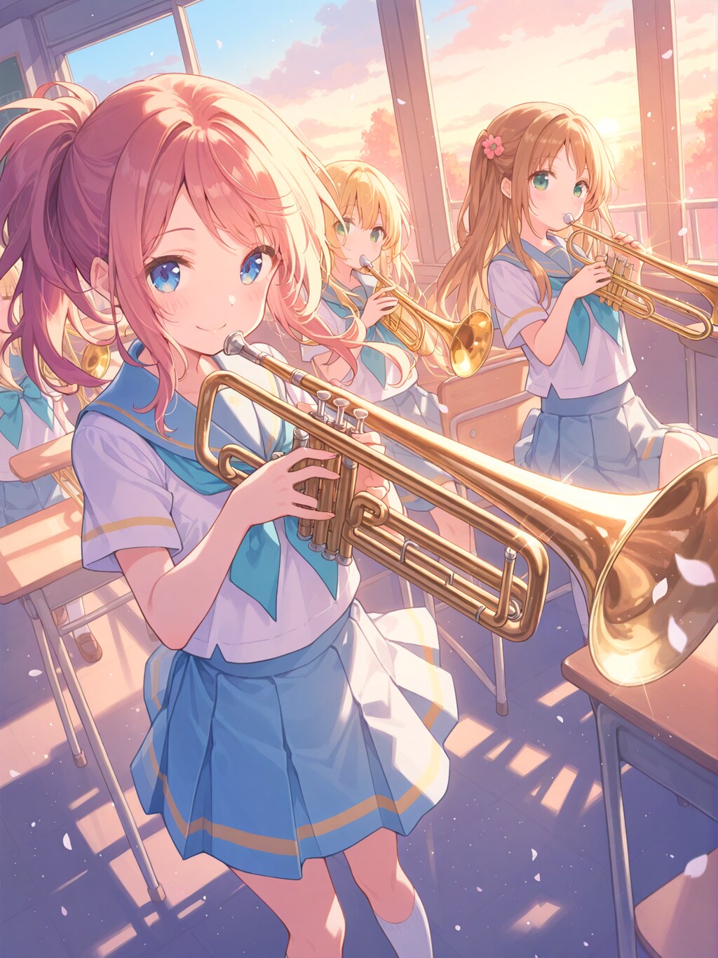 夕焼けの三重奏