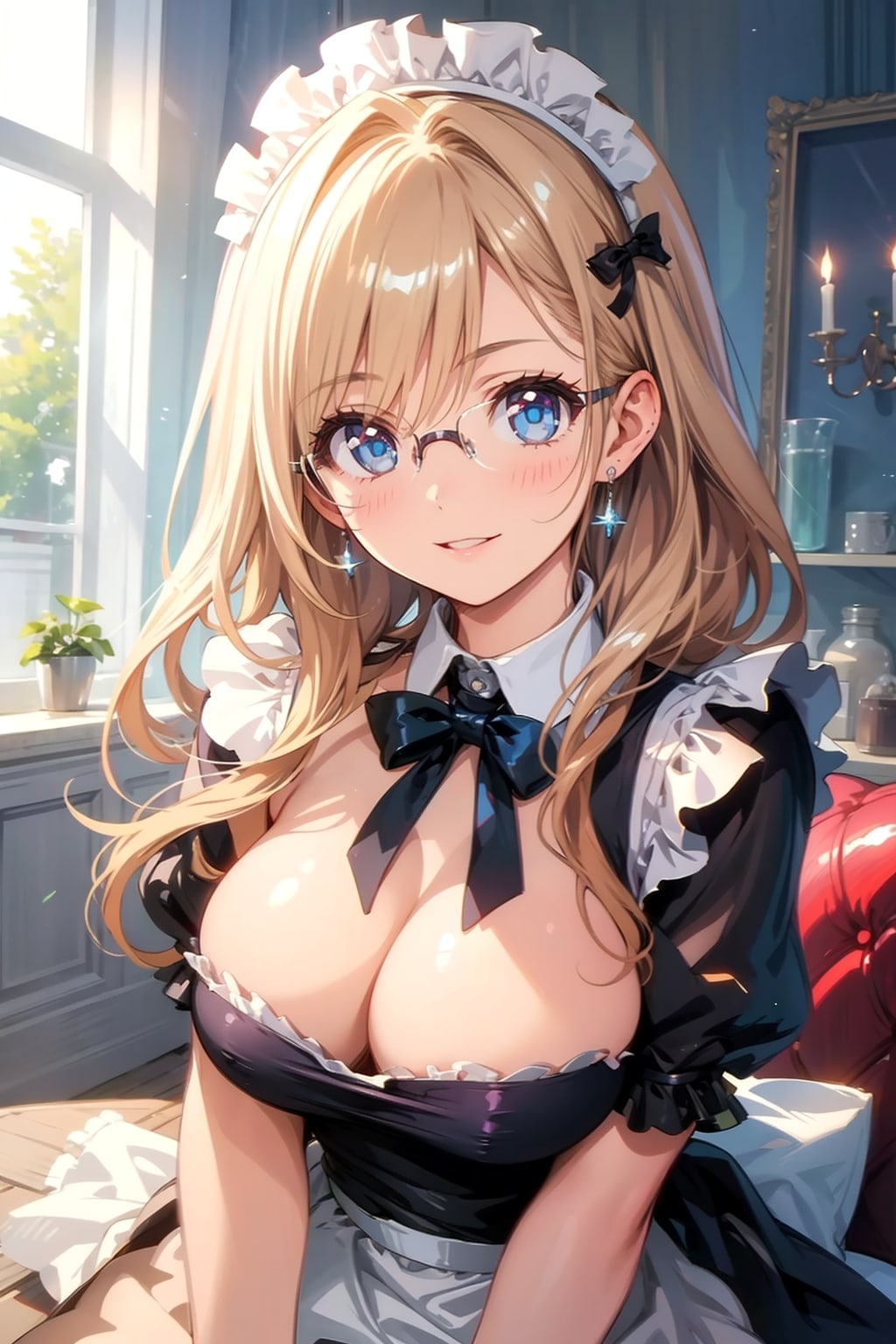 メガネ美少女メイド