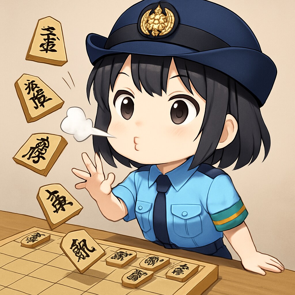 婦警さんと将棋の駒 | の人気AIイラスト・グラビア