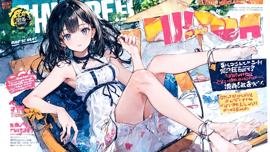 magazine風表紙絵