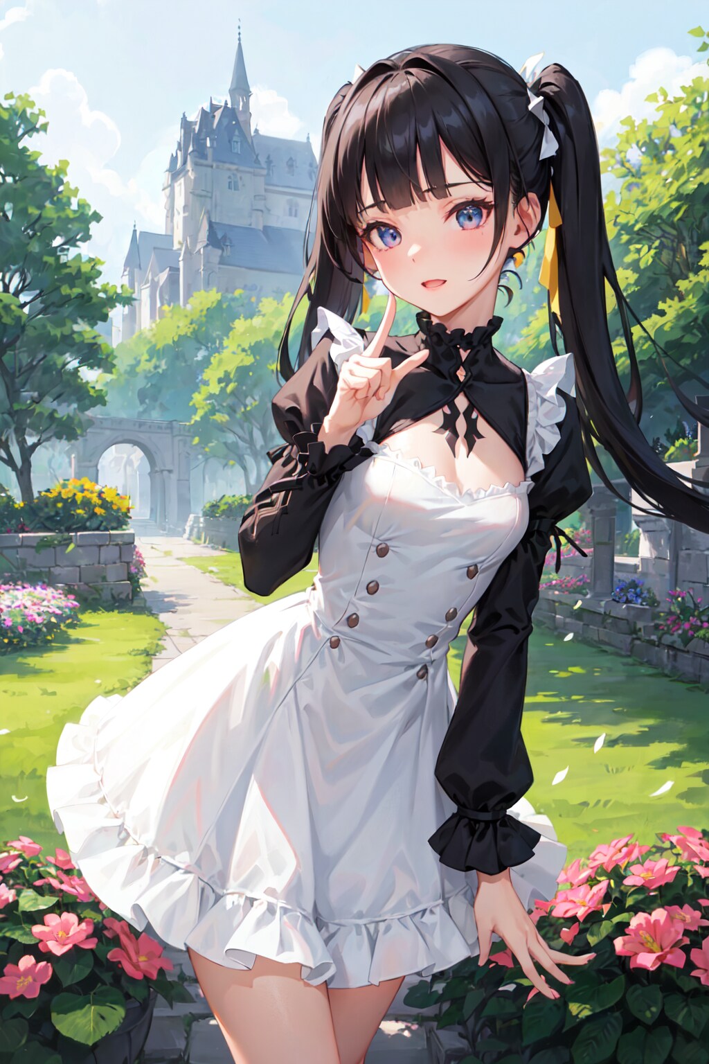 レスランドにお出かけ黒髪ちゃん2